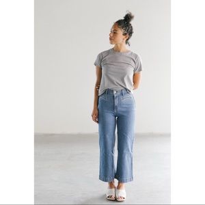 Ribcage Wide Leg Cropped Women's Jeans
